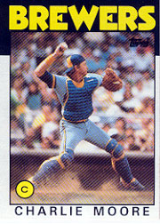 1986 Topps Baseball Cards      137     Charlie Moore